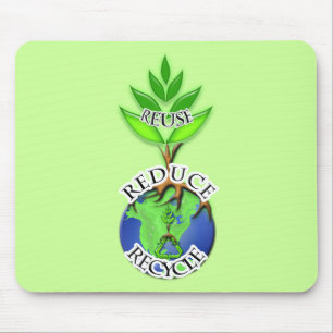 ReDuce gebruiken Recyclen Muismat