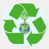 ReDuce gebruiken Recyclen Ronde Sticker (Voorkant)