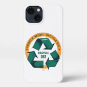 Reduce Reuse Recycle Eco Tee iPhone Hoesje (Achterkant)