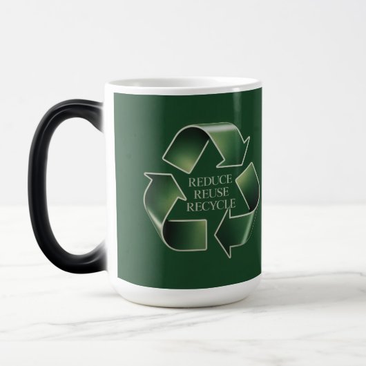 Reduce Reuse Recycle Morphing Mug Magische Mok (Links)