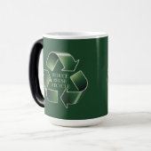 Reduce Reuse Recycle Vormveranderende Mok (Voorkant links)