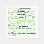Reduce, Reuse, Recycle Word Cloud Servet (Voorkant)