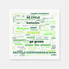Reduce, Reuse, Recycle Word Cloud Servet