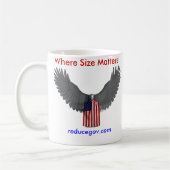 Reducegov.com Coffee-Mok waar grootte van belang i Koffiemok (Links)