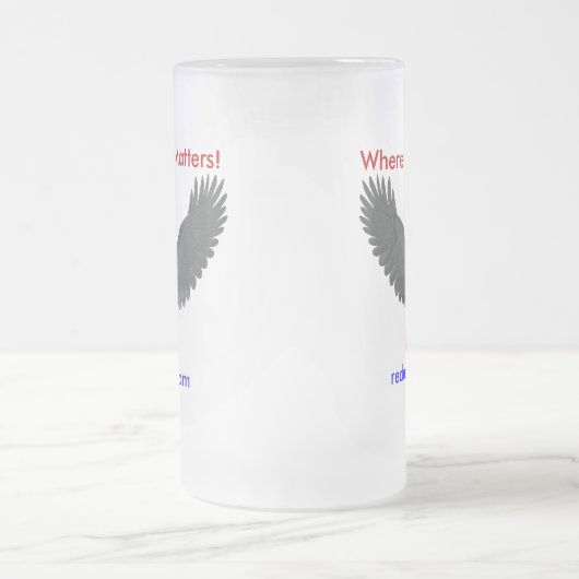 Reducegov.com Coffee-Mok waar grootte van belang i Matglas Bierpul (Center)