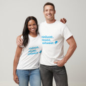 reduceren, hergebruiken, retweeten t-shirt (Unisex)