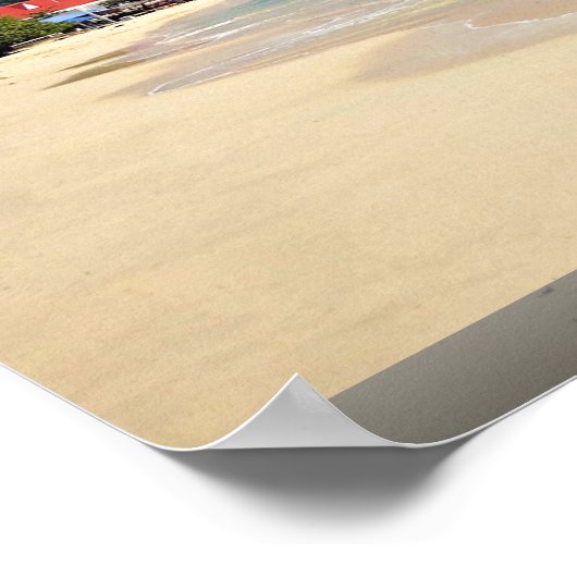 Reduit Beach, Rodney Bay, St. Lucia Poster (Hoek)