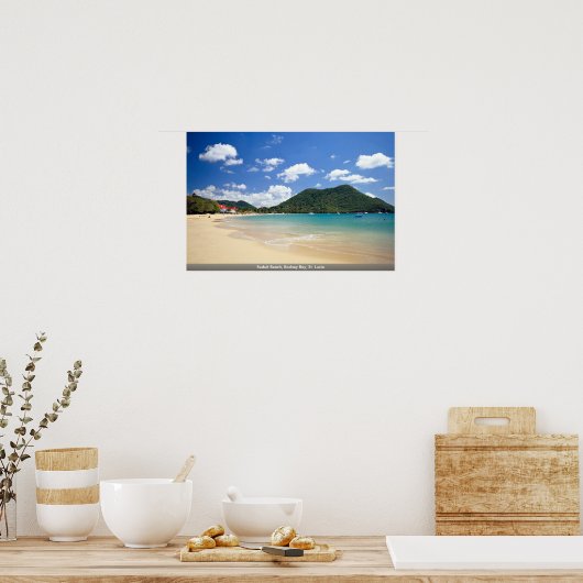 Reduit Beach, Rodney Bay, St. Lucia Poster (Keuken)