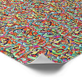 REDUNDAND MESSAGE - Dual verborgen afbeelding ster Poster (Hoek)