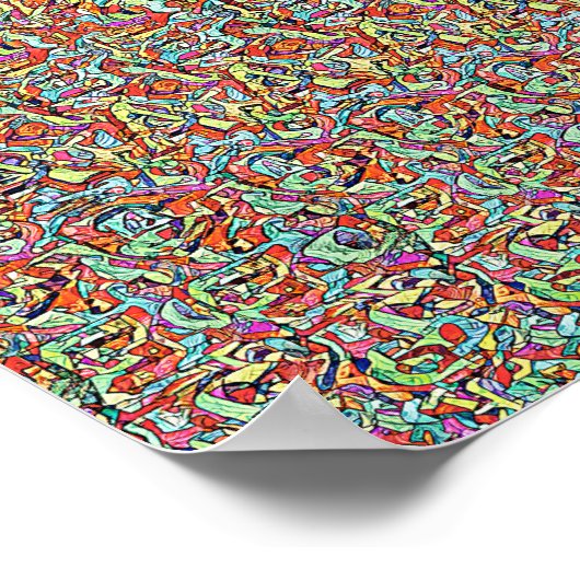 REDUNDAND MESSAGE - Dual verborgen afbeelding ster Poster (Hoek)