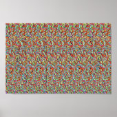 REDUNDAND MESSAGE - Dual verborgen afbeelding ster Poster (Voorkant)