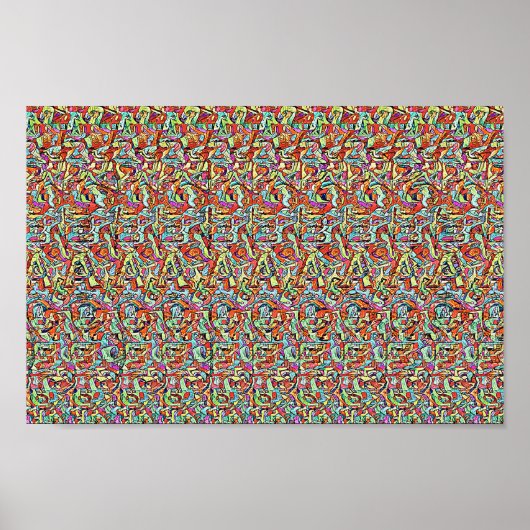 REDUNDAND MESSAGE - Dual verborgen afbeelding ster Poster (Voorkant)