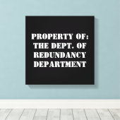 Redundantieafdeling Eigenschap Canvas Afdruk (Insitu (Houten vloer))