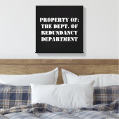 Redundantieafdeling Eigenschap Canvas Afdruk (Insitu (Slaapkamer))