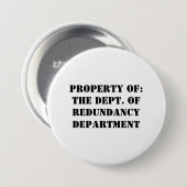 Redundantieafdeling Eigenschap Ronde Button 7,6 Cm (Voorkant /achterkant)
