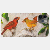 Redvogels Zingend op liefde Case-Mate iPhone Case (Achterkant (horizontaal))