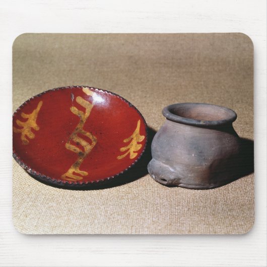 Redware-beker en -schaal, c.1780 muismat (Voorkant)