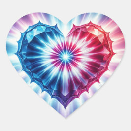 RedWhiteBlue Hart Sticker