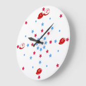 RedWhiteBlue is voor U Wall Clock Grote Klok (Hoek)