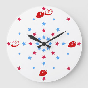 RedWhiteBlue is voor U Wall Clock Grote Klok