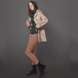 Redwood Antiek Brass Houndstooth Patterned Pset Leggings