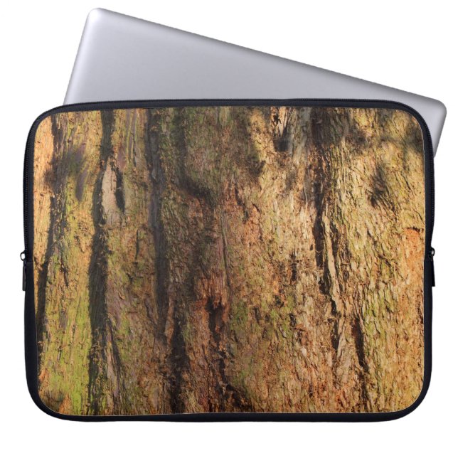 Redwood Bark Photo Texture Laptop Sleeve (Voorkant)