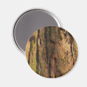 Redwood Bark Photo Texture Magneet (Voorkant / Achterkant)