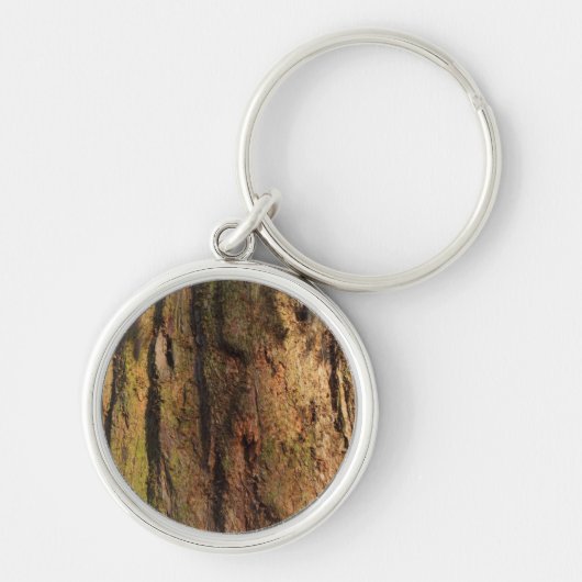 Redwood Bark Photo Texture Sleutelhanger (Voorkant)