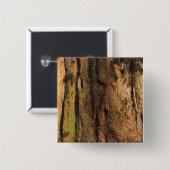 Redwood Bark Photo Texture Vierkante Button 5,1 Cm (Voorkant /achterkant)