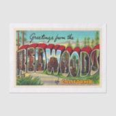 Redwood California  Large Letter Briefkaart Tissuepapier (Voorkant)