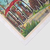Redwood California  Large Letter Briefkaart Tissuepapier (Detail)