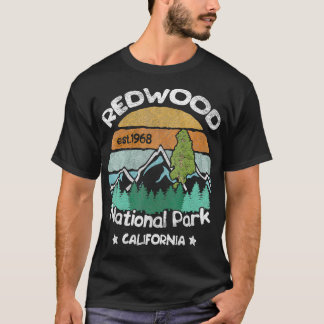 Redwood California National Park Camping Hiking T-shirt