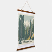 REDWOOD CALIFORNIA NATIONAL PARK HANGEND WANDKLEED (Gebogen)