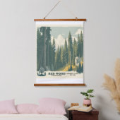 REDWOOD CALIFORNIA NATIONAL PARK HANGEND WANDKLEED (Slaapkamer)