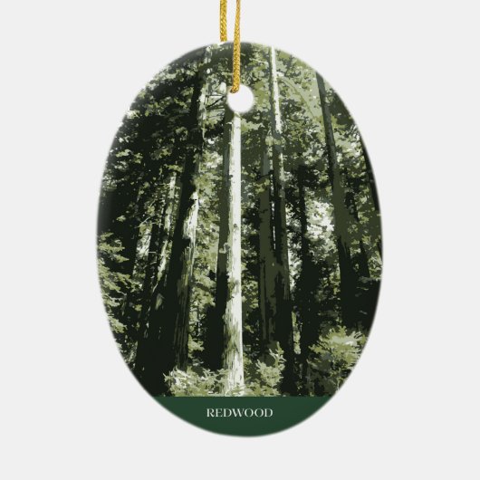 Redwood Christmas Tree Ornament (Achterkant)