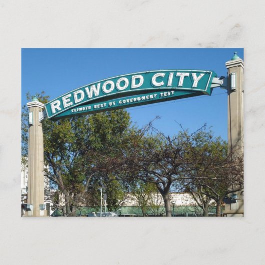 Redwood City 150e Jubileum Briefkaart (Voorkant)