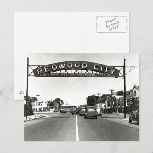 Redwood City 150e Jubileum Briefkaart (Voorkant / Achterkant)