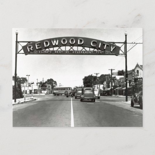 Redwood City 150e Jubileum Briefkaart (Voorkant)