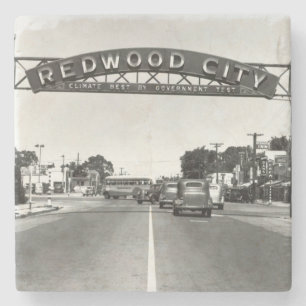 Redwood City 150e Jubileum Stenen Onderzetter
