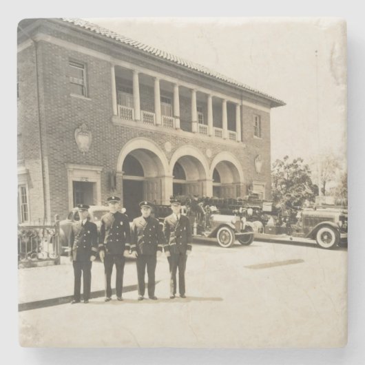 Redwood City 150e Jubileum Stenen Onderzetter (Voorkant)