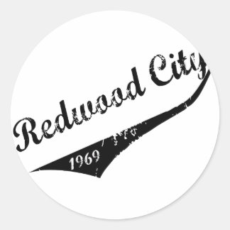 Redwood City 1969 Ronde Sticker