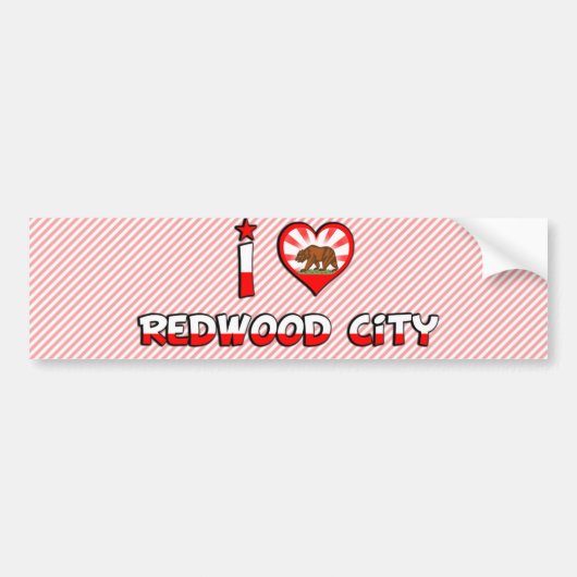 Redwood City, CA Bumpersticker (Voorkant)