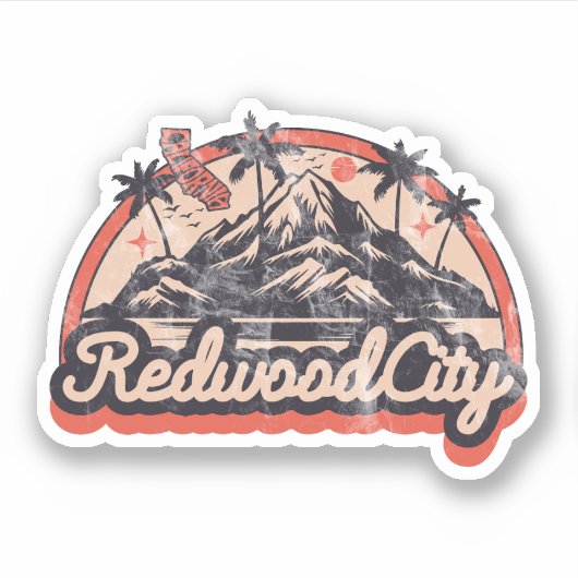 Redwood City Sticker (Voorkant)