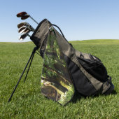 Redwood en Ferns in Redwood National Park Golfhanddoek (Groen)