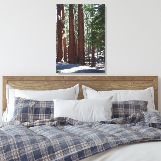 Redwood Forest Sequoia Tree Wall Art Canvas Afdruk (Insitu (Slaapkamer))
