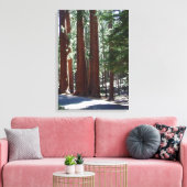 Redwood Forest Sequoia Tree Wall Art Canvas Afdruk (Insitu (Woonkamer))