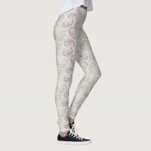 Redwood-Green Paisley Pattern-Leggings Leggings (Rechts)