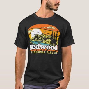 Redwood National Park 80s Retro California T-shirt
