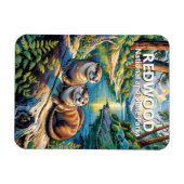 Redwood National Park Animal Otters Van Gogh Style Magneet (Horizontaal)
