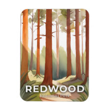Redwood National Park | Aquarel Reis Kunst